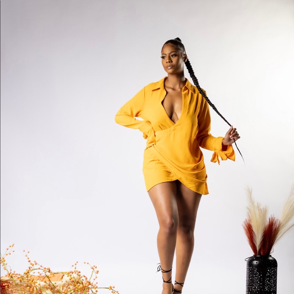 Wrap Shirt Dress